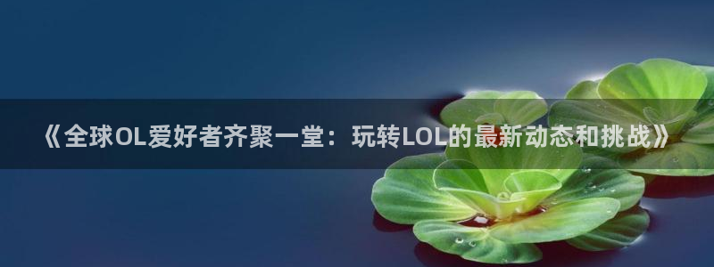 极悦娱乐官方登录网址：《全球OL爱好者齐聚一堂：玩转LOL的