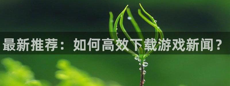 极悦娱乐官方注册登录：最新推荐：如何高效下载游戏新闻？